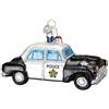 Old World Christmas Ornaments: Police Officer Gifts Glass Blown Ornaments for Christmas Tree, Police Car