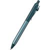 三菱鉛筆 Penna rollerball Uniball ZENTO Flow Model, impugnatura in alluminio anodizzato, fine 0,5 mm, inchiostro nero a base d'acqua, ultra liscia con attrito ridotto, giada, UBNZF05.7