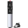 Coogamefly Presentatore USB C, 2 in 1 USB e ricevitore di tipo C, puntatore per presentazioni con volume aumentato e collegamento ipertestuale ricaricabile 2.4 GHz senza fili per Windows/PPT