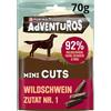 Adventuros Purina Adventuros - Mini cuts con cinghiale, confezione da 8 (8 x 70 g)