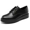 DREAM PAIRS Scarpe Oxford Donna Tacco,Nero/Pu,37