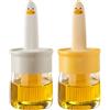 DBAILY Pennello in silicone, 2 pezzi con bottiglia d'olio, pennello da cucina