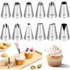 Set 8 Beccucci Per Pasticceria Professionali - Grandi Bocchette Per Decorazione Torte E Cupcake - Modelli: 1M, 2D, 1A, 6B, 580, 108E, 2F, R6