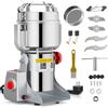 Niktulo Macina portatile per cereali 220 V, agitare per macinare, smerigliatrice ad alta velocità in polvere, per erbe, spezie, noci/cereali con protezione da sovraccarico (1000 g)