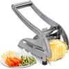 Lrocotanc Taglia patatine,Taglia Patate,tagliapatate un tagliacontorni con due lame in acciaio inossidabileperfetto per tagliare patate,cetrioli e altri ortaggi e frutta