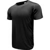 Boyzn Confezione da 1 o 3 magliette da uomo a maniche corte/lunghe, Dry Fit UPF 50+, magliette con protezione solare, magliette per atletica palestra allenamento per corsa, 1 confezione - nero (manica
