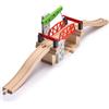 SainSmart Jr. Set di treni in legno, set di ponte di sollevamento mobile con binario per bambini, compatibile con Thomas, Brio, Chuggington, Melissa e Doug