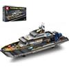 Reobrix Set di blocchi da costruzione di yacht di lusso per adulti 66103, kit per costruzione di navi da crociera, modellino di barca, yacht da collezione, decorazioni regalo per adulti, ragazzi