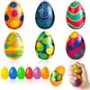 Huahuanghui 6 Pcs Uova di Pasqua Preriempita con 6 Pcs Uova di Pasqua Spremere,Pallina Antistress,Decorazioni Pasquali