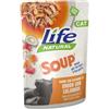 LIFE CAT Lifecat Soup Tonno e Salmone in Brodo con Calamari - 60 g
