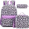 HTgroce Zaino Prima Elementare Bambina Set - Zainetto Scuola Primaria Leggero- Regalo di Compleanno per Bambine 6 anni