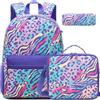 HTgroce Zaino Prima Elementare Bambina Set - Zainetto Scuola Primaria Leggero- Regalo di Compleanno per Bambine 6 anni