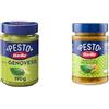 Barilla, Pesto alla Genovese con Basilico Fresco Italiano 190g + Pesto Basilico e Pistacchio 190g, Senza Glutine, Sughi Pronti Per Pasta
