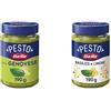Barilla, Pesto alla Genovese con Basilico Fresco Italiano 190g + Pesto con Basilico e Limone 190g, Senza Glutine, Sughi Pronti Per Pasta