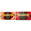 Twinings, Tè Nero Aromatizzato alla Pesca dal Sapore Fresco e Delicato, Infusi e Tisane, Confezione da 25 Filtri & Tè Nero ai Quattro Frutti Rossi, 25 Filtri