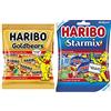 Haribo Orsetti D'Oro Multipack, 21 Mini Bustine Da 12gr, Caramelle Gommose, Gusto Frutta & Starmix Multipack, 7 Mini Bustine da 40gr, Caramelle Gommose, Gusto Frutta