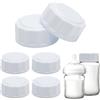 HENGBIRD Tappi per biberon Avent, 6 tappi per bottiglie da viaggio, compatibili con bottiglie a collo largo, colore bianco, per biberon