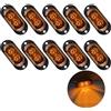 Krtopo 10X Luci Lngombro Camion Led Laterali 12/24V led Luci Di Posizione Laterali Lampada Laterale Angolare Per Rimorchio 3000K Spia Per Camion Camper Roulotte (Giallo)