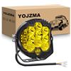 YOJZMA 1Pcs Faro da Lavoro LED, 5 Pollici 50W Faro di profondità 12V 24V