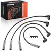 Frankberg Set di 4 cavi di accensione compatibili con 7V8 7V9 2.0L 2000-2010 Fabia I 6Y2 2.0L 1999-2007 Polo 6KV2 1.6L 2000-2001 B.r.a 1J2 Replo.2 Abe # 06 A905409L