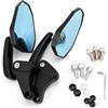 APEBAZY Specchio retrovisore per moto con manubrio da 22 mm Biciclette elettriche Biciclette da spiaggia