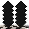 LUPATDY 10 Pezzi Pavimento Ddesivo Nero, 30 x 30 cm, Piastrelle Adesive Pavimento 0,9㎡, Antistatiche, Antiscivolo Moquette Adesiva, Casa Uffici Commercio Quadrotte di Tappeto Salotto