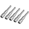 Fixinus Set di 5 chiavi a bussola magnetiche da 8 mm, per trapano esagonale da 1/4, adattatore metrico per trapano o avvitatore a batteria, lunghezza 65 mm