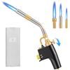 Trsaow, torcia a propano MAPP, torcia a gas con 3 ugelli, resistente CGA600, MAP/propano, certificata TUV, per saldatura e barbecue, fiamma regolabile, con blocco di sicurezza