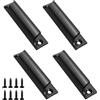 XZMCAT 4 Pcs Poignée de Porte de Terrasse, Poignée en Alliage D'aluminium, avec Vis en Acier Inoxydable, Maniglia Della Porta del Balcone, Ensemble de Poignées Polyvalentes et Sûres pour Fenêtres, Cassetti