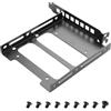 YAODHAOD Staffa di montaggio per pannello posteriore da 2,5/3,5, slot PCI SSD da 2,5 pollici a PCI (nero 3,5, slot PCI 13,7 cm)