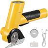 Snorthy Forbici elettriche, taglierina per cartone senza fili con 2 lame, utensile da taglio ricaricabile con blocco di sicurezza e indicatore luminoso della batteria, per tagliare cartone, tessuto