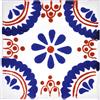 Tumia LAC Piastrelle Ceramica Messicane Talavera - Jose Artigianali Piastrelle Cucina, Bagno, Sottopentola e Fai-da-Te, Decorativo stile Mediterraneo - Pacco da 10