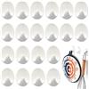 Fuonmka Ganci autoadesivi da parete, 20 pezzi, ganci adesivi extra resistenti, senza foratura, bianchi, per cucina, bagno, armadi, ufficio, porte