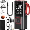 Qurxuanwe Gonfiatore Pneumatici Power Bank Torcia Elettrica 3 in 1, 6000mAh Compressore Aria Portatile, Pompa Ricaricabile Senza Fili Mini 150PSI, Accessori Auto per Bicicletta, Motociclette,Monopattino,Palloni