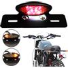 JMTBNO Fanale Posteriore LED Integrato Moto con Indicatore di Direzione Luce Stop Luce Freno Luce Targa Luce Frecce Omologato 12V Universale per Bobber Chopper Cafe Racer Scrambler