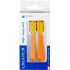 Curaprox CS 5460 Spazzolino da denti-per set da viaggio/Ultra Soft Rimozione della placca/Arancione-Giallo/Ricarica Duo-pack/Made in Switzerland