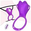SSYYSEXY Vibratore Clitoride Vibratoreper Donna Professionale Sexytoysys Donna Coppia Ovetto Vibrante Telecomando Mutandine Vibranti Stimolatore per Clitoride 10 Modalità Vibrazione Strap on Sex Toys, Viola