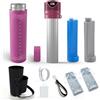 SECRETSBOX Mini Frigo per Insulina da Viaggio 4 Penne, 2-8℃ USB Frigorifero per Medicinali Portatile, Borse per Insulina con 4 ghiaccio biogel, magenta