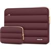 MOSISO 15-15,6 pollici Custodia Laptop, 16 pollici Borse PC Compatibile con MacBook Pro 16, HP Dell ASUS Acer Toshiba Lenovo Computer Portatile, Poliestere Orizzontale Borsa&Pouch, Vino Rosso