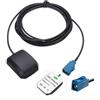 Vecys Antenna GPS Fakra 1575,42 MHz Adattatore Fakra C Dritto 28DBi con 3 m GPS per Auto Antenna Fakra Base Magnetica