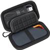 Lacdo Custodia Hard Disk Esterno per San Disk Extreme/San Disk Extreme PRO/San Disk Portable SSD External Solid State Drive 500GB 1TB 2TB 4TB Scheda SD Borsa Protettiva in EVA per il Trasporto, Nero