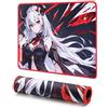 Redragon EISA P047-S - Tappetino per mouse da gioco animato, superficie liscia in lycra con base in gomma antiscivolo, impermeabile, design resistente, spessore 5 mm, 33 x 25 cm, nero