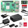 SANOOV RasTech Raspberry Pi 5 16GB Starter Kit con 32GB Card Custodia Pi 5 con Active Cooler Lettore di schede Adattatore di schede Trasvite 1X Cavo HD Out e alimentatore USB C