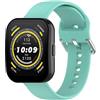 GIOPUEY Cinturini Compatibile con Amazfit Bip 5/Bip 5 Unity, Morbido Silicone Cinturino [Resistente all'Usura] [Traspirante] - Teal Green