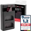 Baxxtar DMW-BLK22 DMW-BLF19 PD-MaxPerformance Caricabatterie (1500 mA) USB-C Mini Dual LCD - PD/QC (1619422)