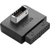 SinLoon Adattatore per intestazione del pannello frontale USB 3.0 da USB 3.0 19/20 pin a tipo E, adattatore da 19 pin femmina a femmina di tipo E, convertitore connettore anteriore (tipo B)