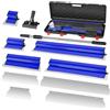 MEKOTRIN Pala per Lisciare il Muro a Secco 15CM 25CM 40CM 60CM 80CM con Manico di Estensione 70CM-150CM Strumenti di Finitura del Muro a Secco per Rivestimento di Pareti in Cartongesso (BLUE)