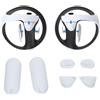 Digicharge Silicone Impugnature per PS VR2 Controller, Accessori PSVR2 Coperchio del Controller Antiscivolo Cuscinetti per Maniglie PlayStation VR 2, Morbidi e Confortevoli, Anti-sudore, (Bianco)