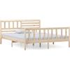 vidaXL Letto in legno massiccio 140x190 cm
