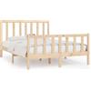 vidaXL Letto in legno massiccio 140x190 cm
